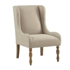 Blair Wingback Chair Leg Color Birch Upholstery Color Cream In 2020 Wingback Chair Accent Chairs Furniture