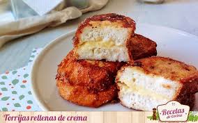 Torrada Francesa Recheada Com Creme Receitas De Cozinha