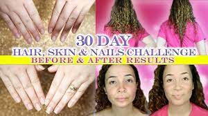 Biotin is that magic vitamin that supports hair, skin and nails but since this one is extra strength, it's that much better. Nature S Bounty 30 Day Hair Skin Nails Challenge Before After Results Youtube