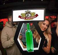 BOTTLE SERVICE DELIVERY PRESENTER TRAY LED SCREEN - INTERCHANGEABLE LOGOS