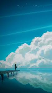 On the balcony, in the park or round the campfire under an open sky: 23 Anime Sky Iphone Wallpapers Wallpaperboat