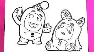 Let's paint the funny and crazy oddbods! Oddbods Coloring Pages 55 Images Free Printable