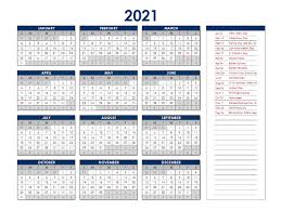 Calendars are otherwise blank and designed for easy printing. 2021 Canada Annual Calendar With Holidays Free Printable Templates