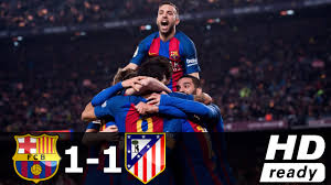 Futbol club barcelona, commonly referred to as barcelona and colloquially known as barça, is a catalan professional football club based in b. Barcelona Vs Atletico Madrid 1 1 All Goals Extended Highlights Arysports Tv
