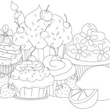 Cupcakes Coloring Page Cupcake Coloring Pages Coloring Pages Food Coloring Pages