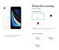 This Is The Iphone Se For 2020 Priced From Rm1 999 In Malaysia
