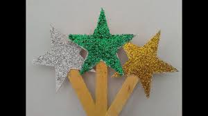 How To Make Diy Glitter Stars For Decorating Christmas Trees
