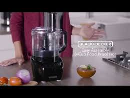 Black And Decker Food Processor Manual Fp6010 Black Decker 3 In 1 Easy Assembly 8 Cup Food Processor Youtube