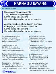 Map music 3 years ago. Lirik Lagu Karna Su Sayang By Near Feat Dian Sorowea Official Dunialiriknet