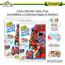 Find thousands of free and printable coloring pages and books on coloringpages.org! Buy Crayola Color Wonder Mess Free Incredibles 2 Coloring Pages Markers Set Online Eromman