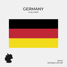 In het duits heet de vlag van duitsland: Vlag En Kaart Van Duitsland 2046019 Download Free Vectors Vector Bestanden Ontwerpen Templates