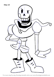 How To Draw Papyrus From Undertale Drawingtutorials101 Com Undertale Drawings Papyrus