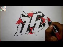 Very Easy How To Draw Graffiti Bubble Letters K For Kids Step By Step Youtube