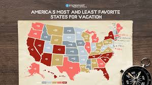 To form our list of top 17 most beautiful states, we used a reputable site called us travel news. Most And Least Favorite U S States For Vacation Simplemost