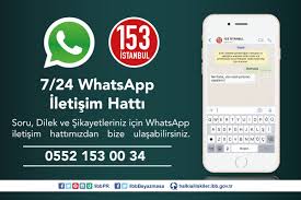 Ibb Halkla Iliskiler On Twitter Alo 153 Whatsapp Iletisim Hattimizdan Bizimle 7 24 Irtibata Gecebilirsiniz Ibb Whatsapp