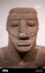 Ancient mayan stone sculpture head hi-res stock photography and images