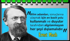 Bilim adamları, sonuçlarına ulaşmak için en basit yolu kullanmalı ve  duyular tarafından algılanmayan her şeyi dışlamalıdır. Ernst Mach, 2020 |  Seni, Basit
