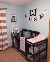 Black Baby Crib With Changing Table Baby Boy Nursery Gray Blue Black Babies Room Home Decor Name On Wall Crib Banner Baby Name Banner Above Baby Boy Room Nursery Baby Room Pictures Baby Room Wall