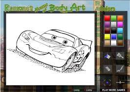 ton heros de dessin anime est la voiture course du film cars http www coloriagecars net te coloriage en ligne gratuit mer