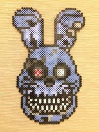 Nightmare Bonnie Perler Bead Sprite Bead Sprite Perler Bead Templates Diy Perler Beads