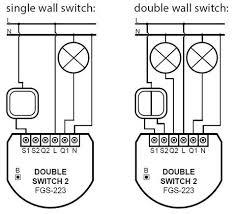 Double switches, sometimes called double pole, allow you to separately control the power being to wire a double switch, you'll need to cut the power, remove the old switch, then feed and connect. Fibaro Z Wave Plus Double Switch 2 Fgs 223 Zw5 Us The Smartest House