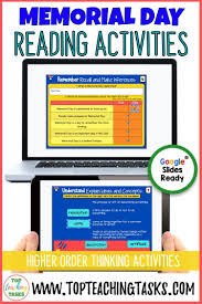 Memorial Day Digital Reading Comprehension For Google Slides Distance Learni In 2020 Reading Comprehension Resources Reading Comprehension Strategies Digital Reading