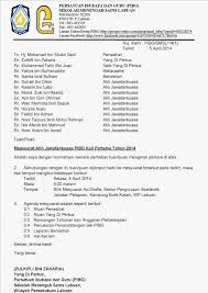 Contoh Surat Jemputan Mesyuarat Pibg Contoh Surat