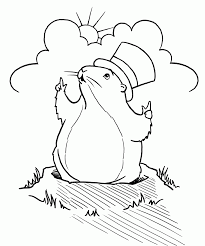 Valentine's day emphases love of all kinds. Groundhog Day Coloring Pages Free Printable Coloring Home