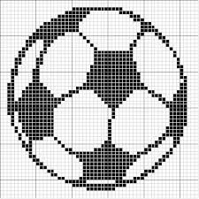 Ballon De Football Au Point De Croix Ponto Cruz Cruz De Croche Bordado Ponto Cruz Infantil