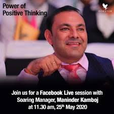 FacebookLive Presenting our Soaring Manager, Maninder Kamboj! Catch him  speak about "Power of positive thinking" with you all