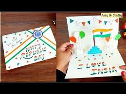 May the indian tricolor always fly high…. How To Make Republic Card Handmade Easy Card Tutorial Independence Day Card By Arty Crafty Youtube Independence Day Card Simple Cards Card Tutorial