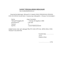 Contoh format surat pengalaman kerja. Contoh Surat Keterangan Pengalaman Kerja Guru