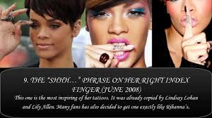 She got this tattoo inked behind her right ear. Rihanna S Tattoos Tattoos Meanings Youtube