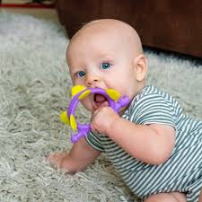 Smily Mia, Norman, gryzak dinozaur, blue