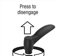 Adjustable handles ECO, plastic with internal thread ...