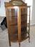 Antique Curved Glass Cabinet