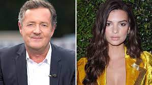 The good morning britain host found himself at loggerheads with nicola mcclean over the clip, which sees emily writhing around on a bed of spaghetti. Emily Ratajkowski Responds To Piers Morgan S Comments About Her Pasta Photo Shoot The Hollywood Reporter