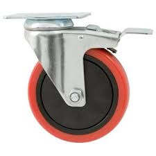 Everbilt 5 In Polyurethane Caster With Brake 4120945eb Tractor Supplies
