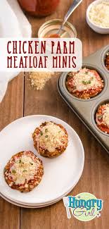 Chicken Parm Meatloaf Minis More Healthy Muffin Pan Meatloaf Recipes Recipe Hungry Girl Recipes Recipes Meatloaf Recipes
