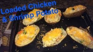 Chicken thighs with saffron, lemon, and red potatoes recipe. How To Make Loaded Chicken Shrimp Potato Youtube