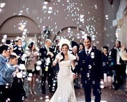 The Ceremony Blowing Bubbles Instead Of Throwing Rice As The Bride And Groom Exit Ap Aisleperf Wedding Bubbles Cheap Wedding Decorations Wedding Send Off