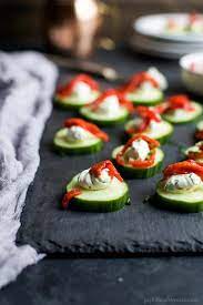Herb Cream Cheese Cucumber Bites Easy Healthy Party Appetizer Recipe