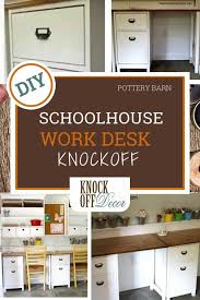 18 craft room organization ideas for a creative space. Kids Work Area With Schoolhouse Desks Knockoffdecor Com