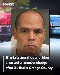 A man is accused of murder after two people died from a shooting in Orange  County