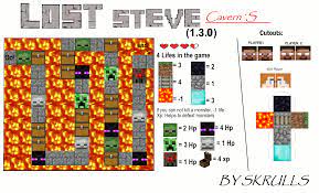 Papercraft Minecraft Lost Steve Caverns Board Game Papercraft Minecraft Board Games Games