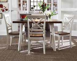 The Amelia 5 Piece Dining Set Features A Distressed White Aged Finish And The Table And Sets Are Top Off With Kitchen Design Small 5 Piece Dining Set Furniture