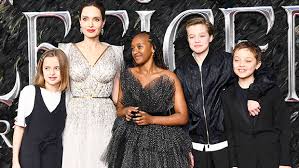 Angelina adopted two of their children before her relationship with brad started and was made publicly official, but he. 23 Best Pics Of Angelina Jolie Her Kids Red Carpets Shopping Trips More News Akmi