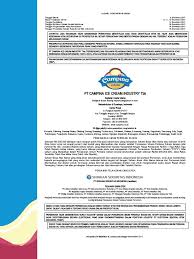 Lowongan kerja pt glico wings. Pt Campina Ice Cream Industry Tbk Jadwal Penawaran Umum Pdf