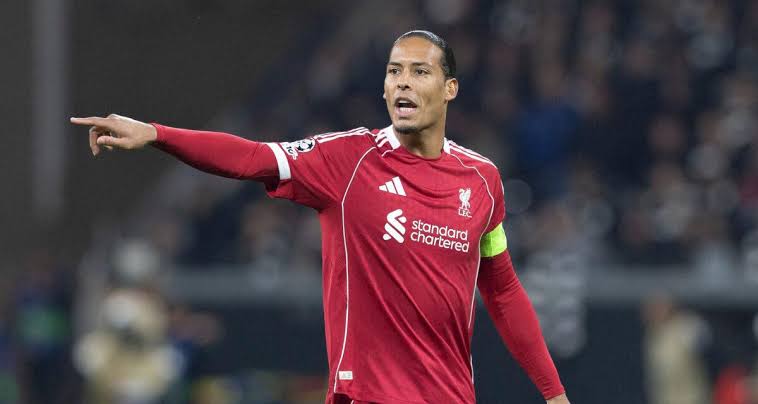 Virgil van Dijk não está treinando