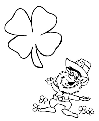 Patrick's day' in bold alphabets. Shamrock Coloring Pages St Patrick S Day Free Printable
